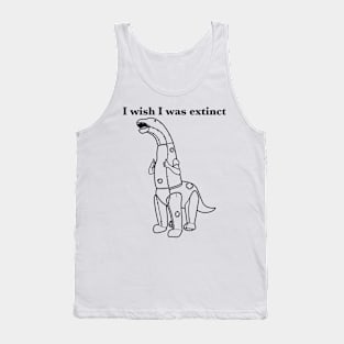 The Sad Dino Costume Tank Top